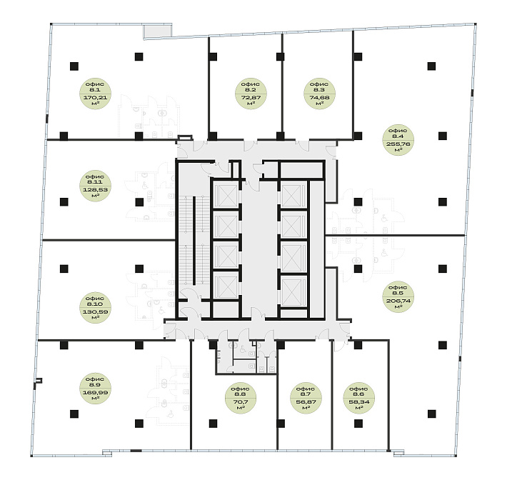 План 8 этажа
