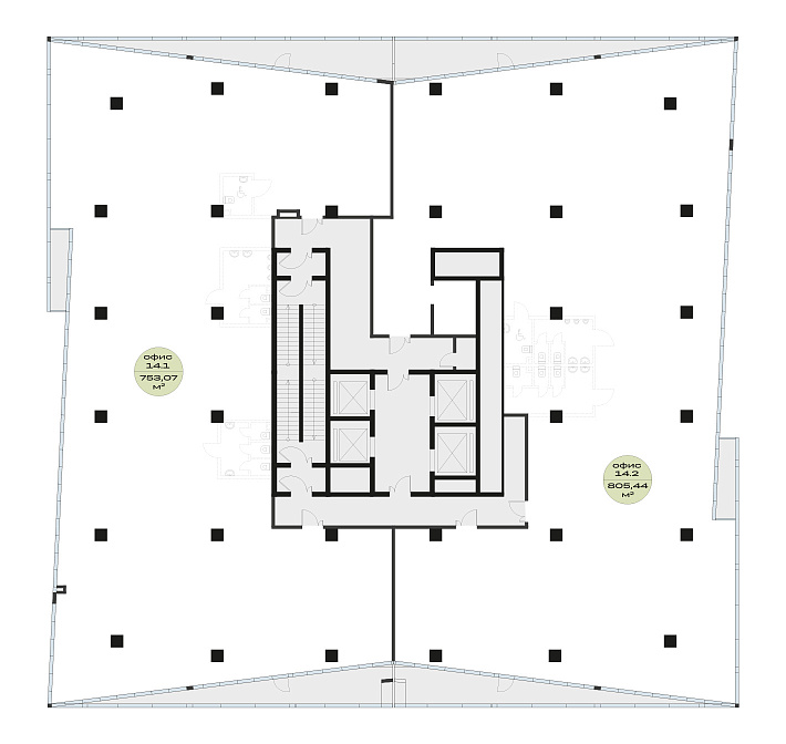 План 14 этажа