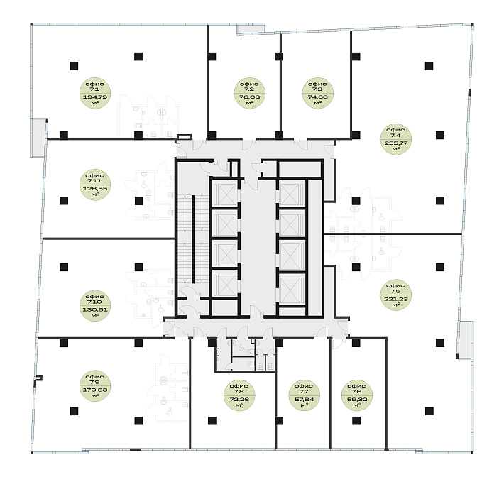 План 7 этажа