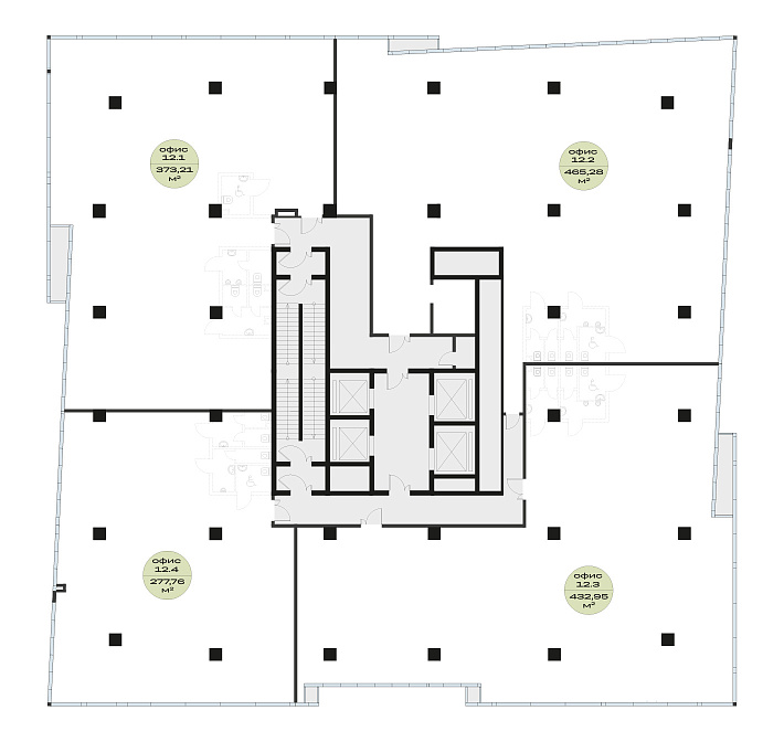 План 12 этажа
