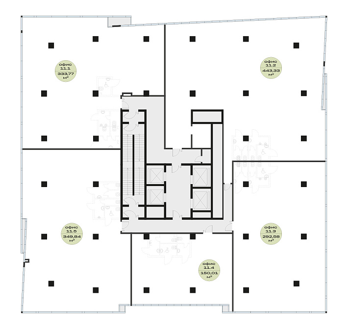 План 11 этажа