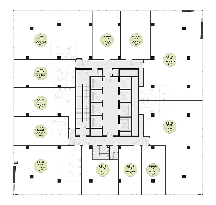 План 5 этажа